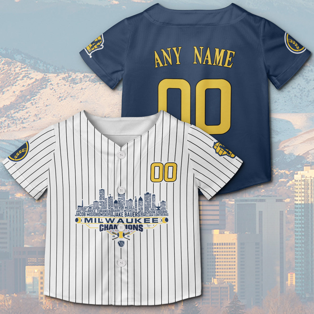 Milwaukee Baseball Jersey National 2026 Champions League City Skyline