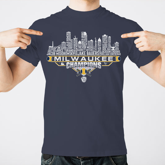 Milwaukee Baseball National 2026 Champions League City Skyline Shirts