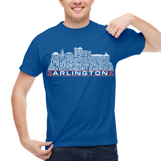 Arlington Baseball Team Current Roster Arlington City Skyline Shirts