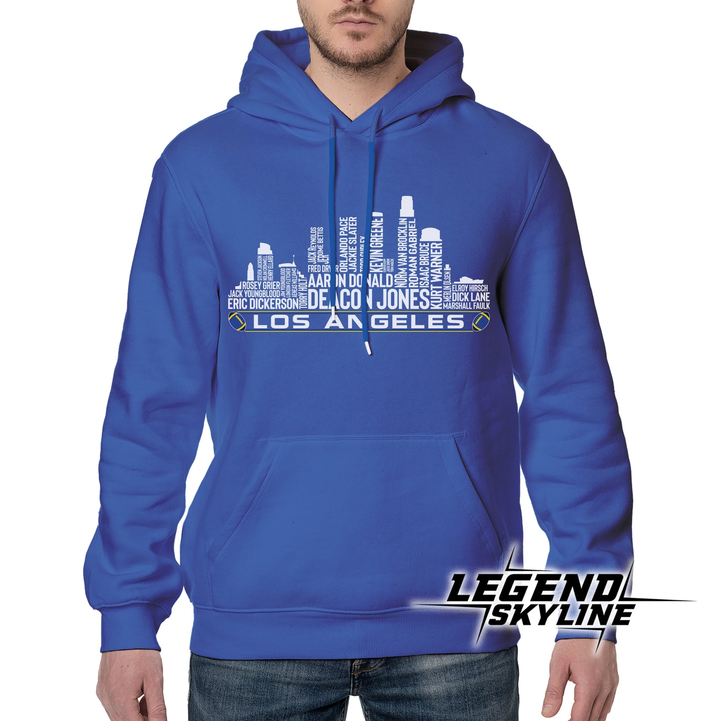 Los Angeles R Football Greatest Of All Time Team Legend Los Angeles R City Skyline Shirt