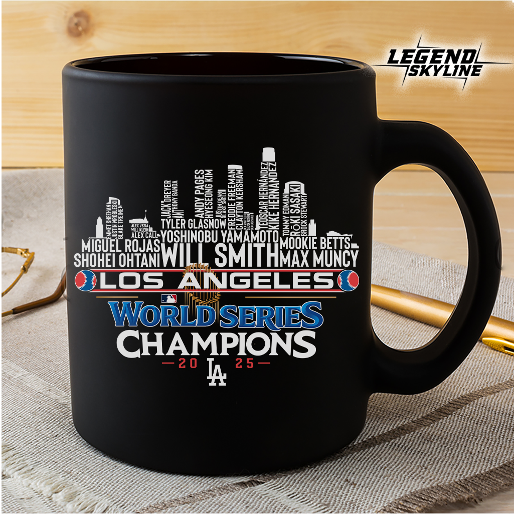 Los Angeles Baseball World Champions Team Series 2025 LA City Skyline Shirts