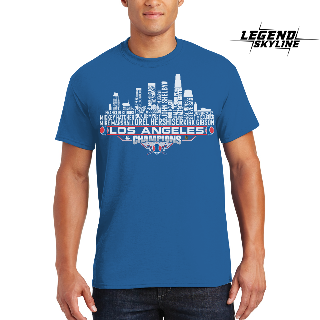 Los Angeles Dream Team Baseball Champions 1988, Los Angeles City Skyline Shirt