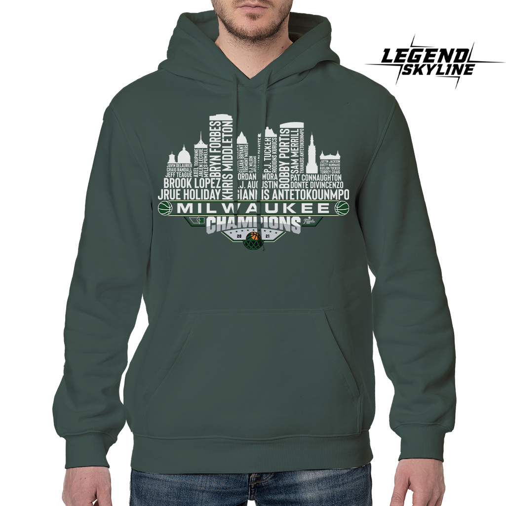 Milwaukee Dream Team Basketball Champions 2021, Milwaukee City Skyline Shirt