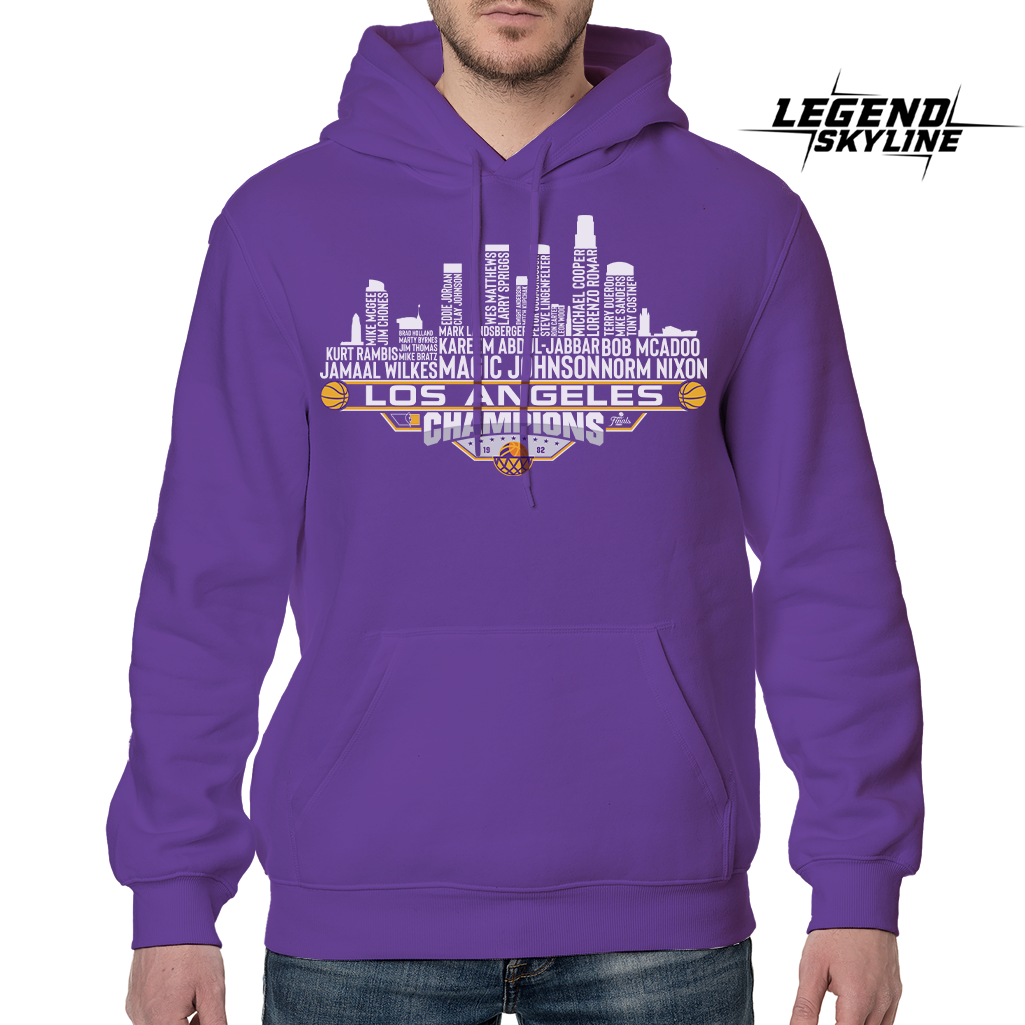 Los Angeles Dream Team Basketball Champions 1982, Los Angeles City Skyline Shirt