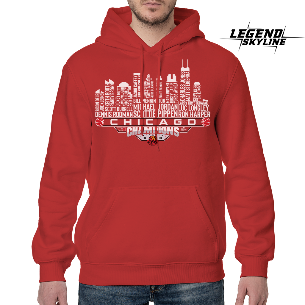 Chicago Dream Team Basketball Champions 1998, Chicago City Skyline Shirt