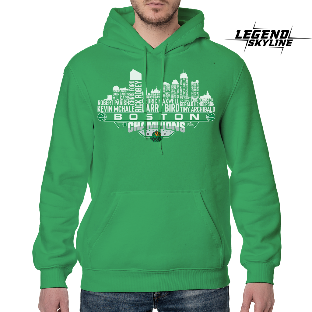 Boston Dream Team Basketball Champions 1981 , Boston City Skyline Shirt