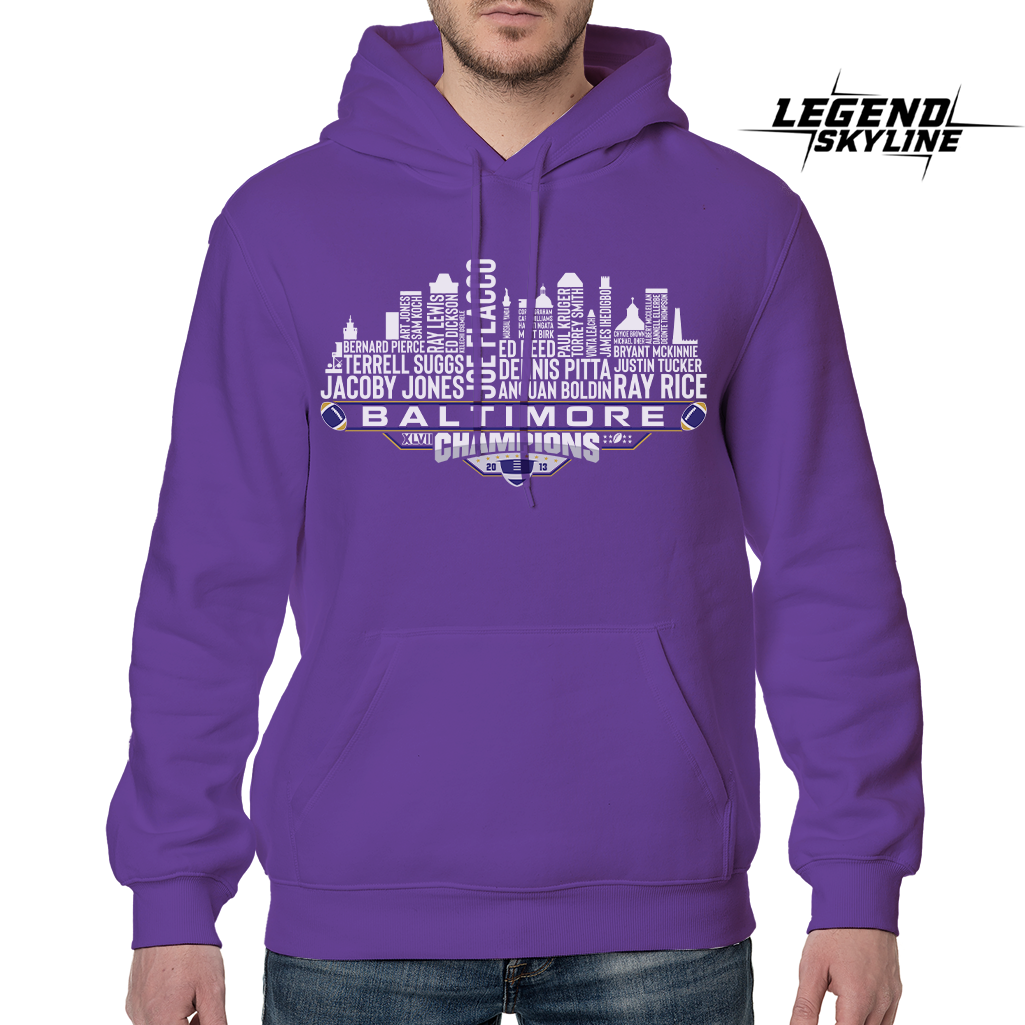 Baltimore Dream Team Football XLVII Champions 2013, Baltimore City Skyline Shirt