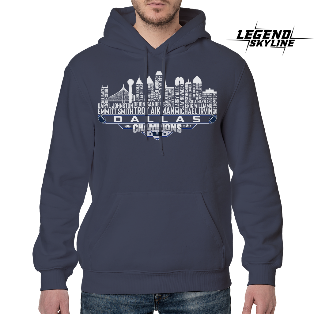 Dallas Dream Team Football XXX Champions 1996, Dallas City Skyline Shirt