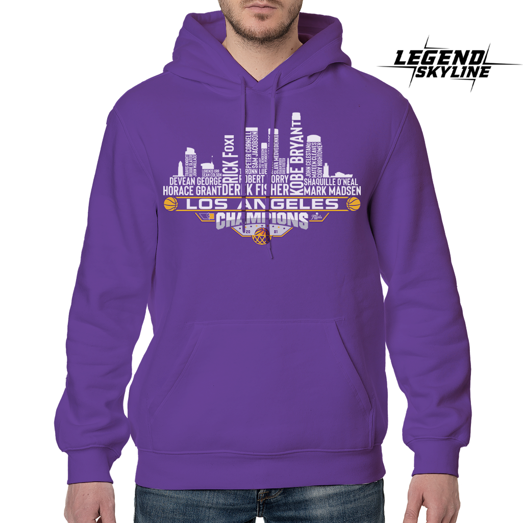 Los Angeles Dream Team Basketball Champions 2001 , Los Angeles City Skyline Shirt