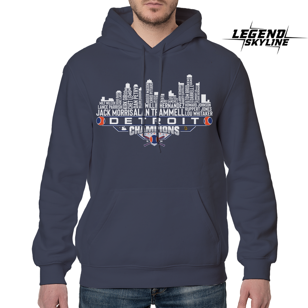 Detroit Dream Team Baseball Champions 1984, Detroit City Skyline Shirt