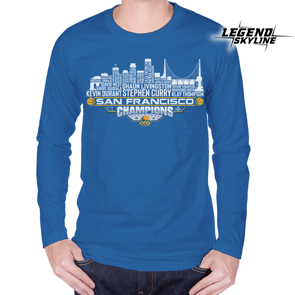 Golden State Dream Team Basketball Champions 2018, San Francisco City Skyline Shirt