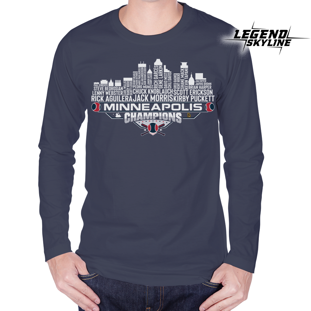 Minnesota Dream Team Baseball Champions 1991, Minneapolis City Skyline Shirt