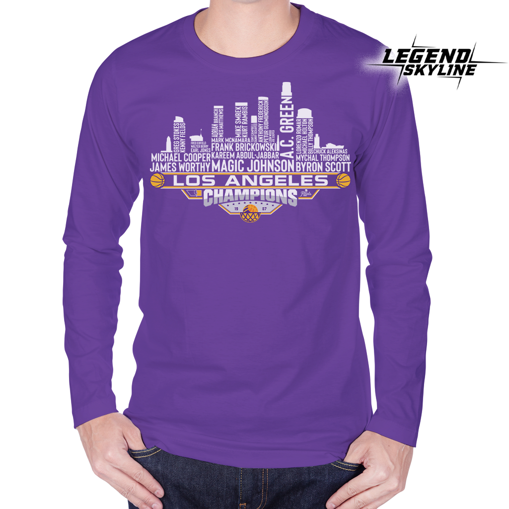 Los Angeles Dream Team Basketball Champions 1987, Los Angeles City Skyline Shirt