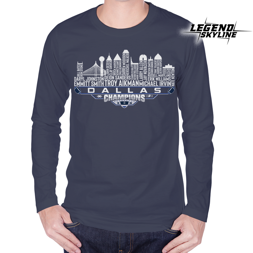 Dallas Dream Team Football XXX Champions 1996, Dallas City Skyline Shirt