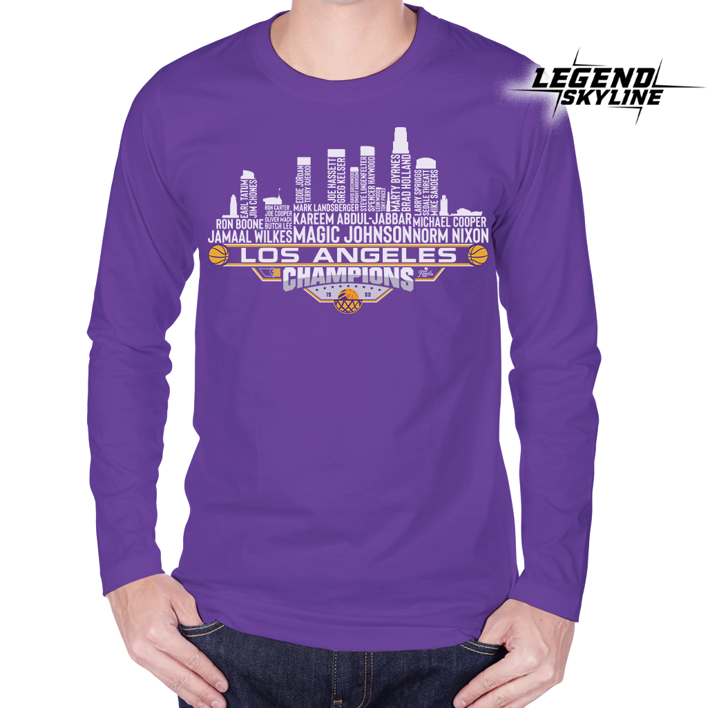 Los Angeles Dream Team Basketball Champions 1980, Los Angeles City Skyline Shirt