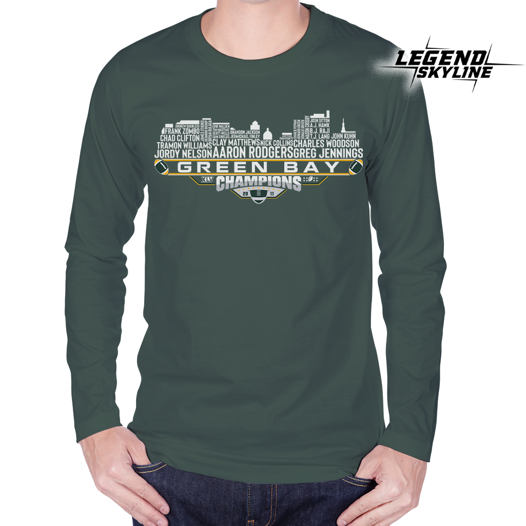 Green Bay Dream Team Football XLV Champions 2011, Green Bay City Skyline Shirt