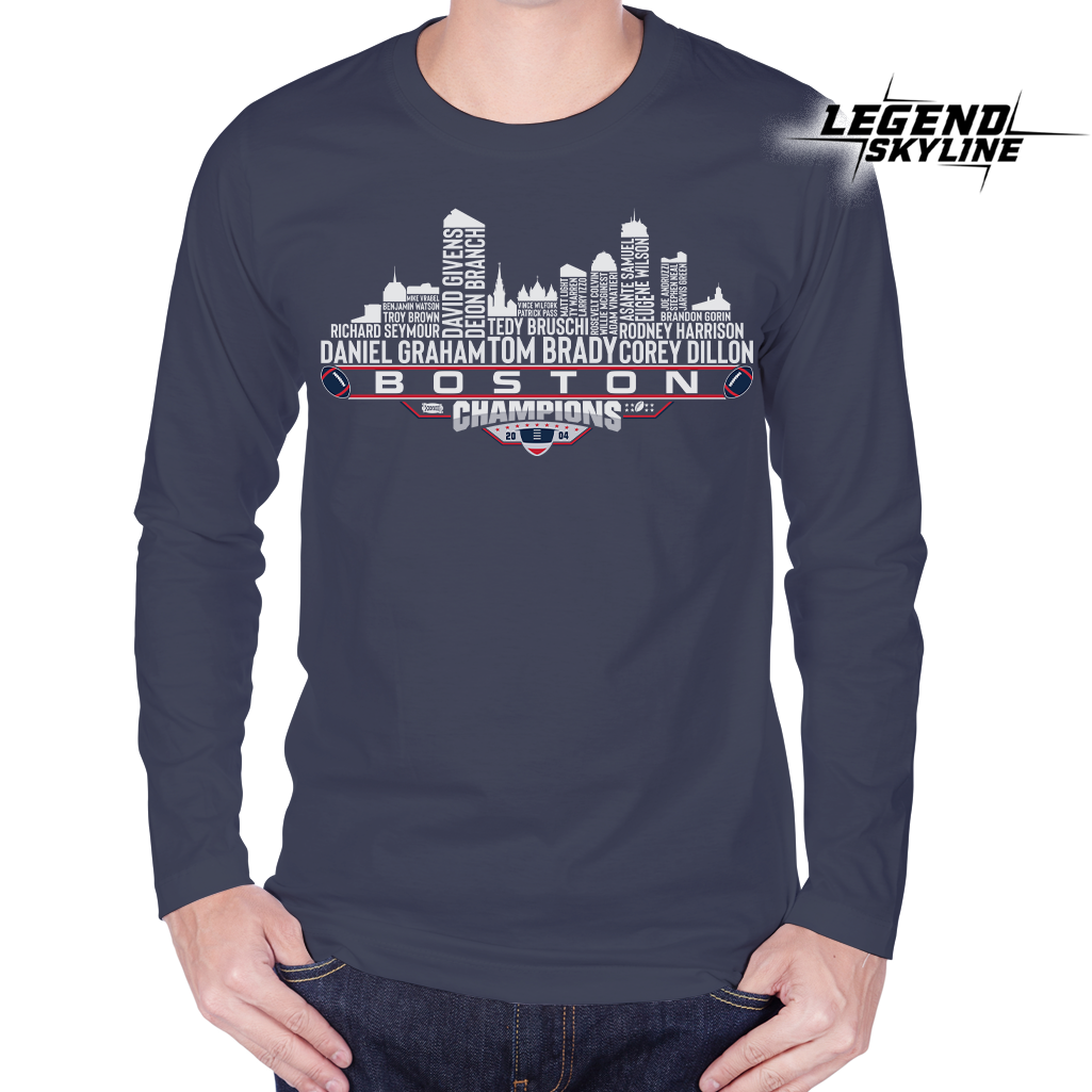 New England Dream Team Football XXXVIII Champions 2004 , New England City Skyline Shirt