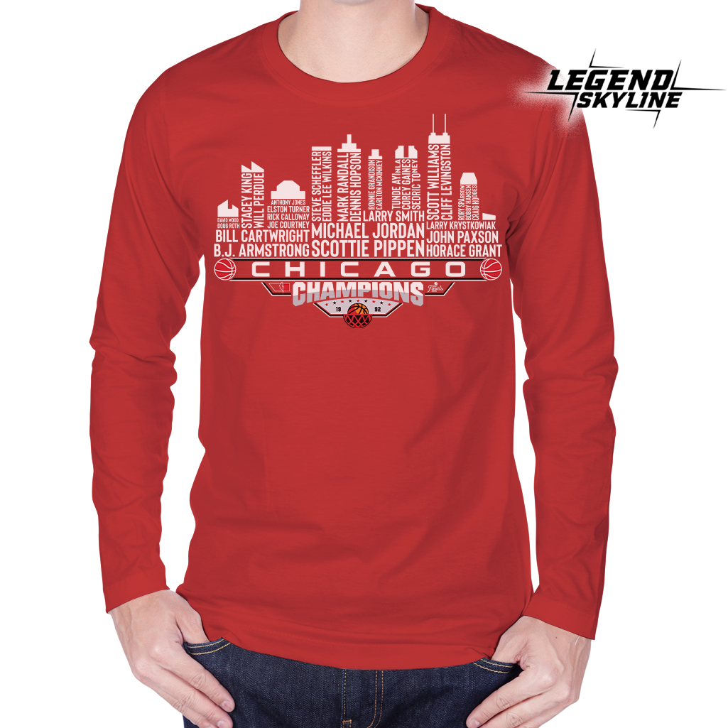 Chicago Dream Team Basketball Champions 1992, Chicago City Skyline Shirt