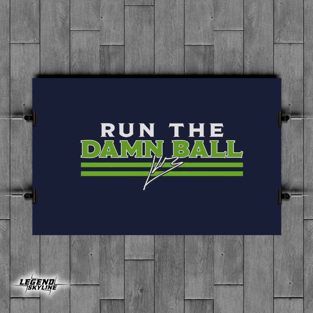 Kenneth Walker Run The Damn Ball Football Shirt
