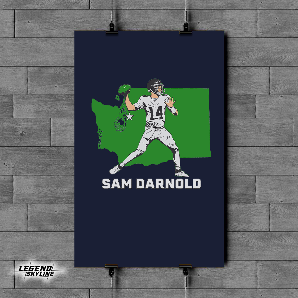 Sam Darnold State Star Seattle Football Shirt