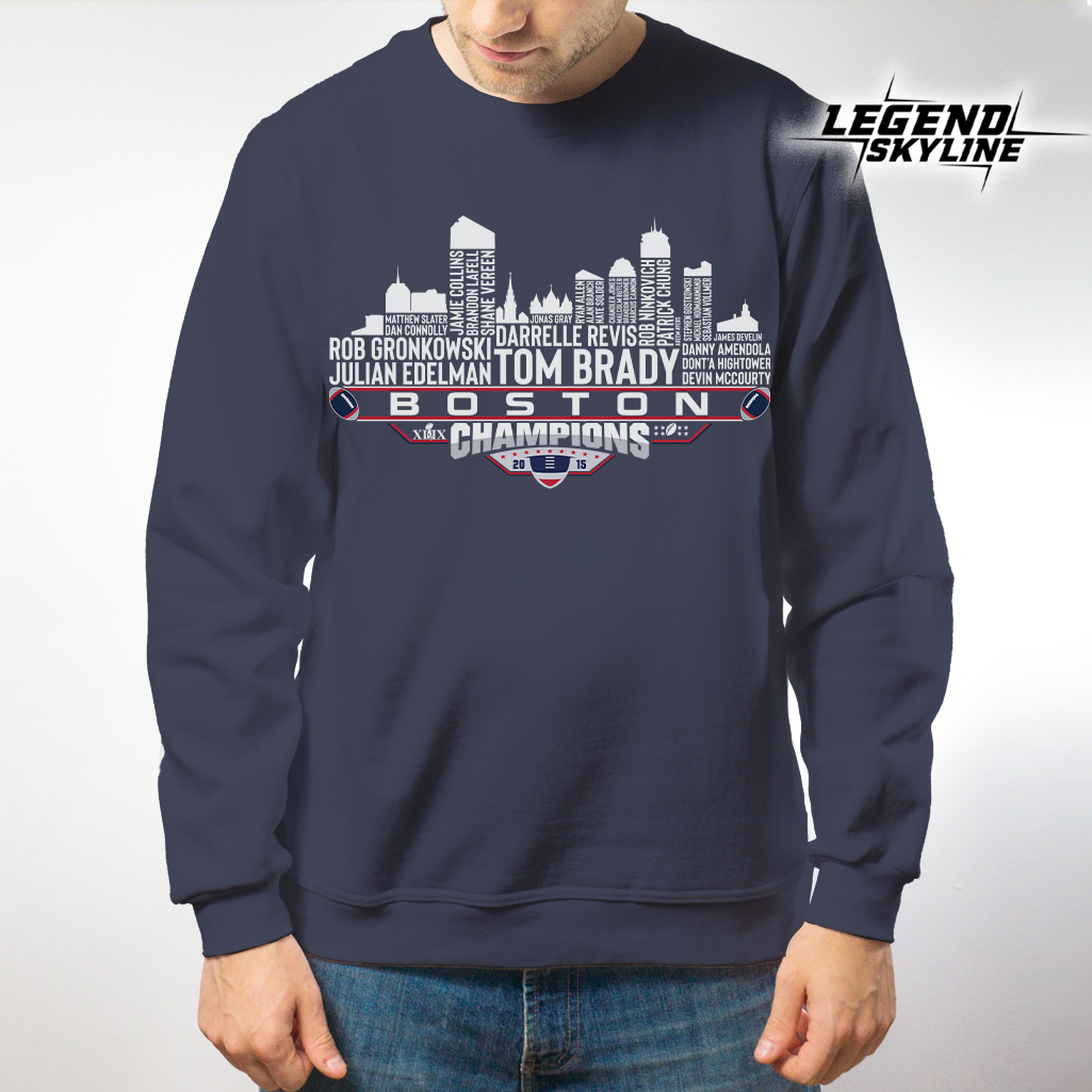 New England Dream Team Football XLIX Champions 2015, New England City Skyline Shirt