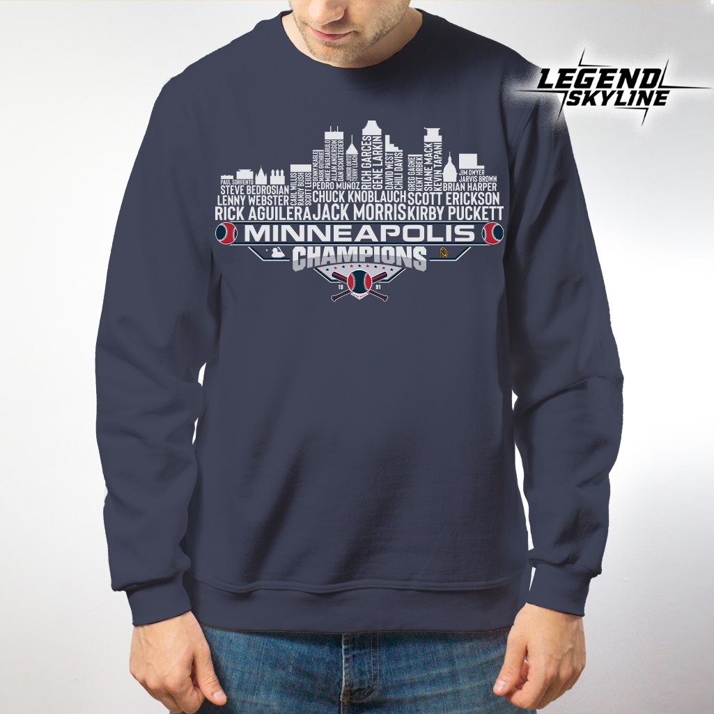 Minnesota Dream Team Baseball Champions 1991, Minneapolis City Skyline Shirt