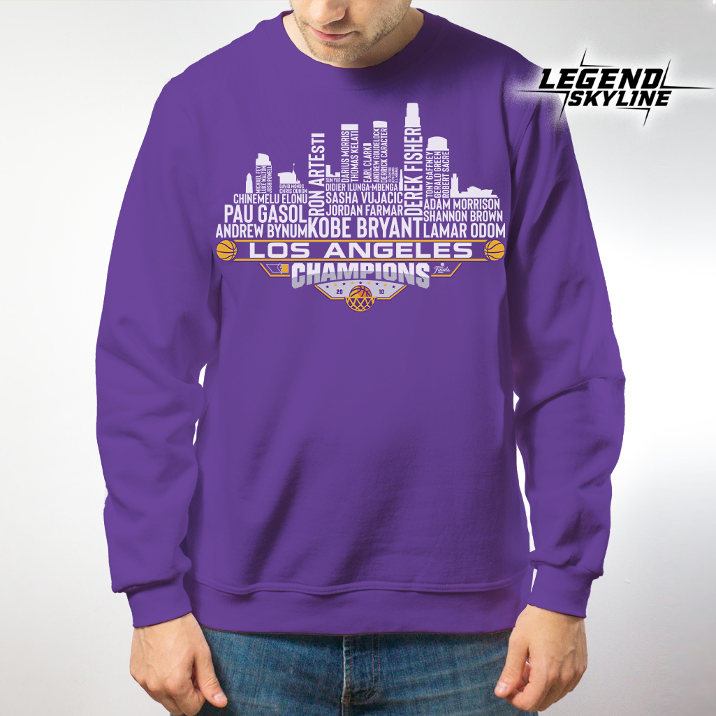 Los Angeles Dream Team Basketball Champions 2010, Los Angeles City Skyline Shirt