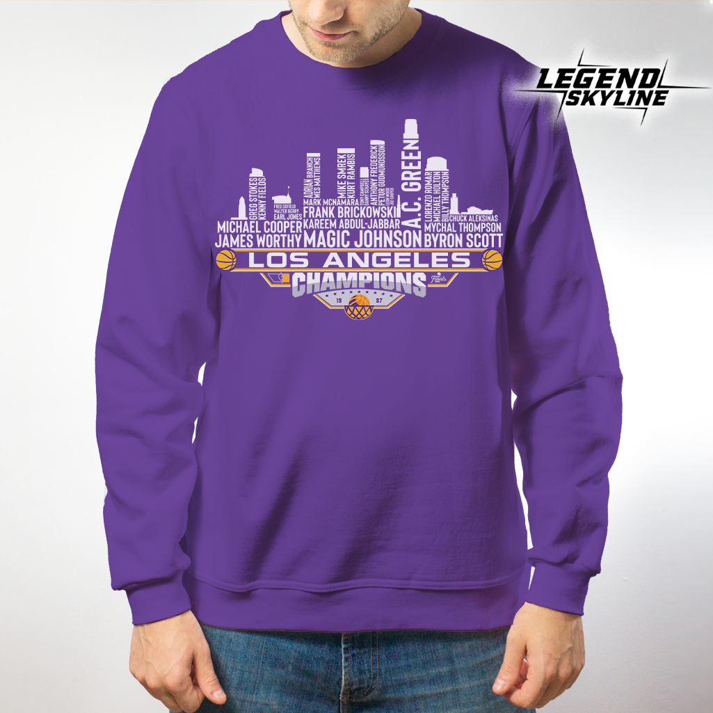Los Angeles Dream Team Basketball Champions 1987, Los Angeles City Skyline Shirt