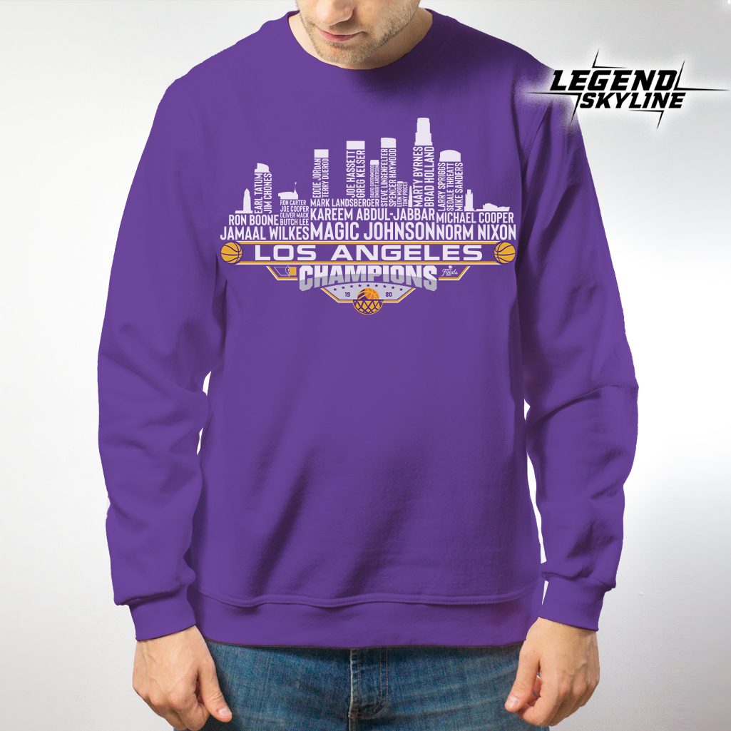 Los Angeles Dream Team Basketball Champions 1980, Los Angeles City Skyline Shirt