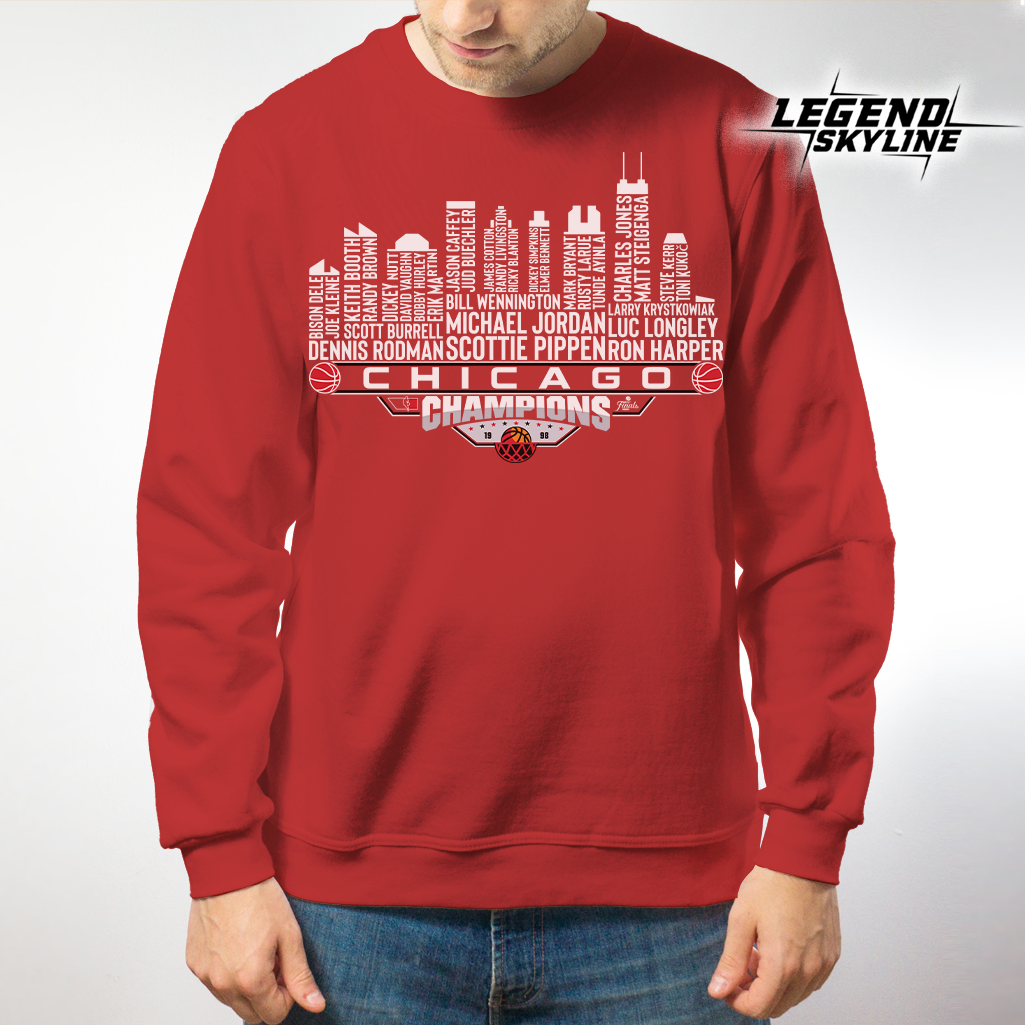 Chicago Dream Team Basketball Champions 1998, Chicago City Skyline Shirt