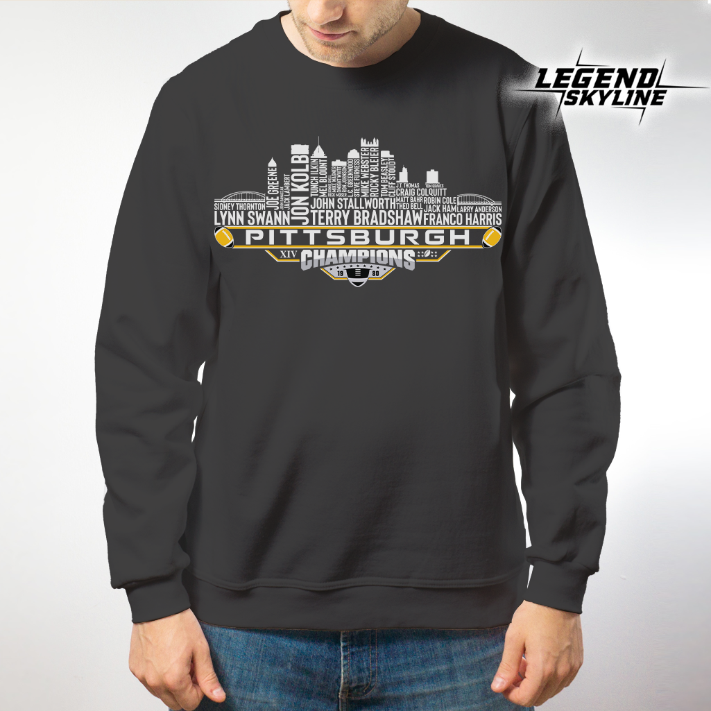 Pittsburgh Dream Team Football XIV Champions 1980, Pittsburgh City Skyline Shirt