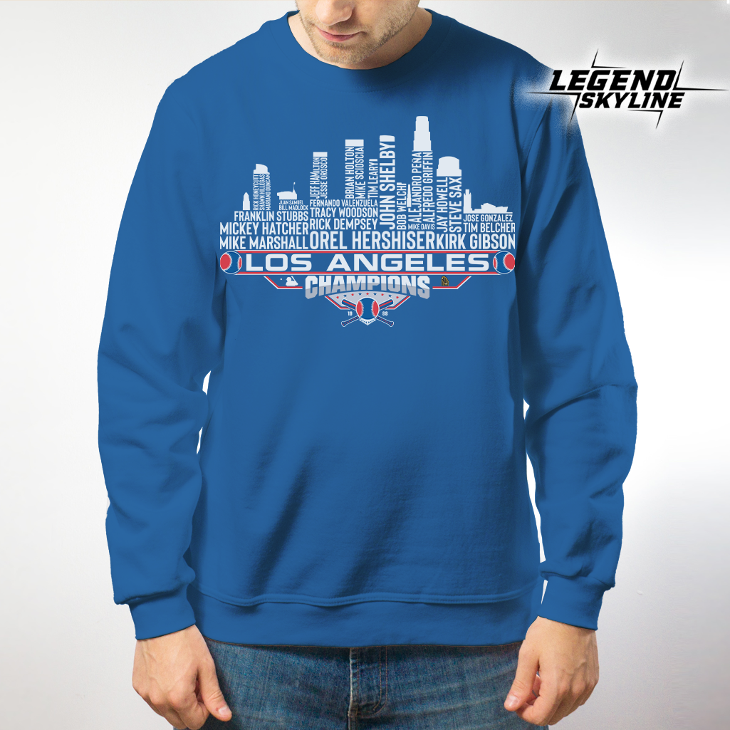 Los Angeles Dream Team Baseball Champions 1988, Los Angeles City Skyline Shirt