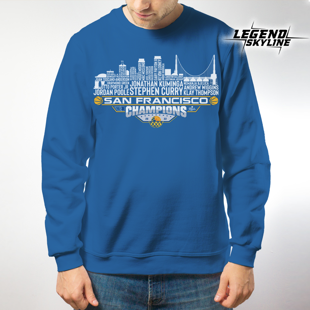 Golden State Dream Team Basketball Champions 2022, San Francisco City Skyline Shirt