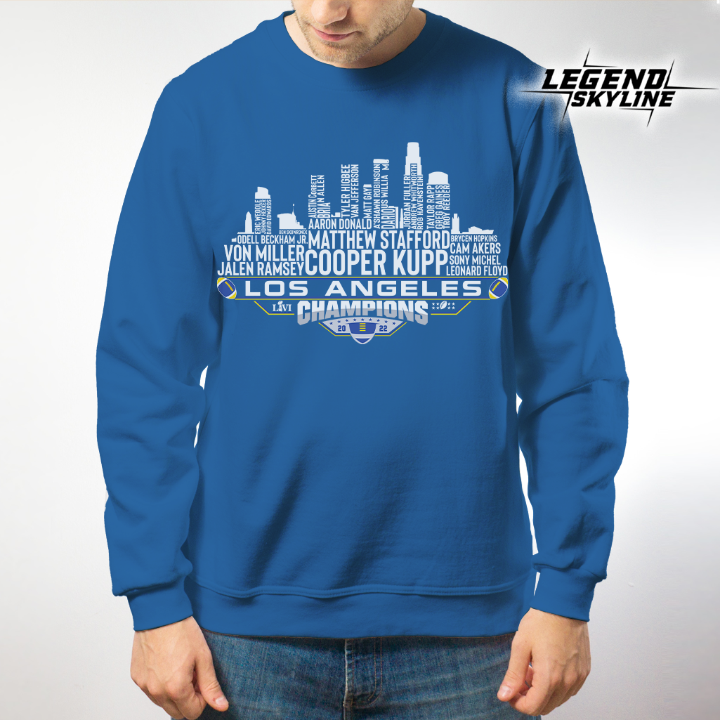 Los Angeles R Dream Team Football Champions 2022, Los Angeles City Skyline Shirt