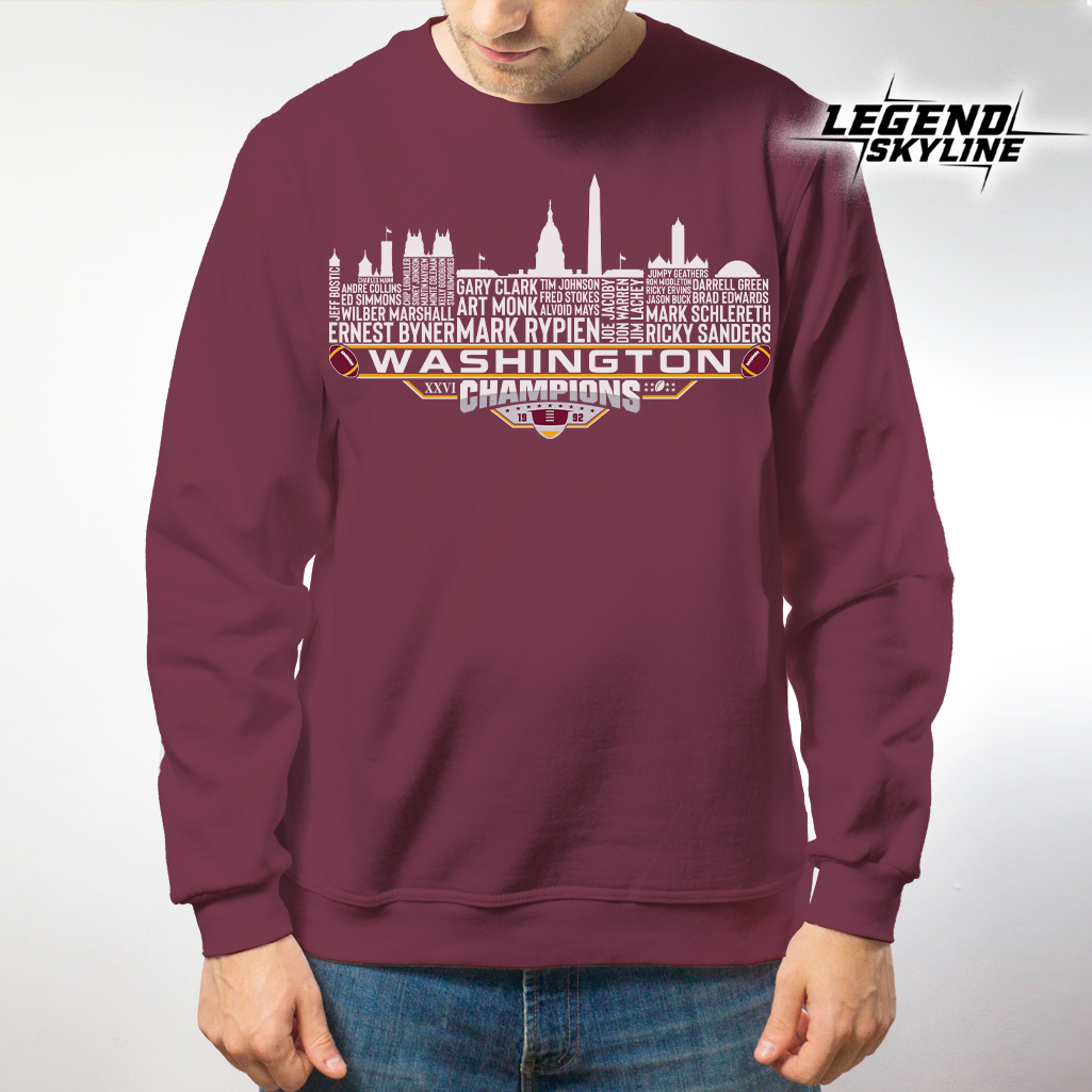 Washington Dream Team Football XXVI Champions 1992, Washington City Skyline Shirt