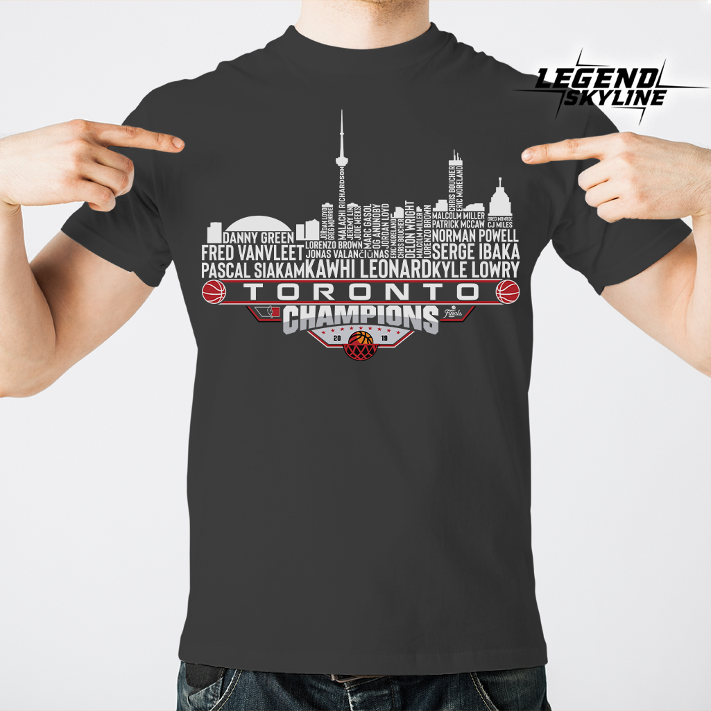 Toronto Dream Team Basketball Champions 2019, Toronto City Skyline Shirt
