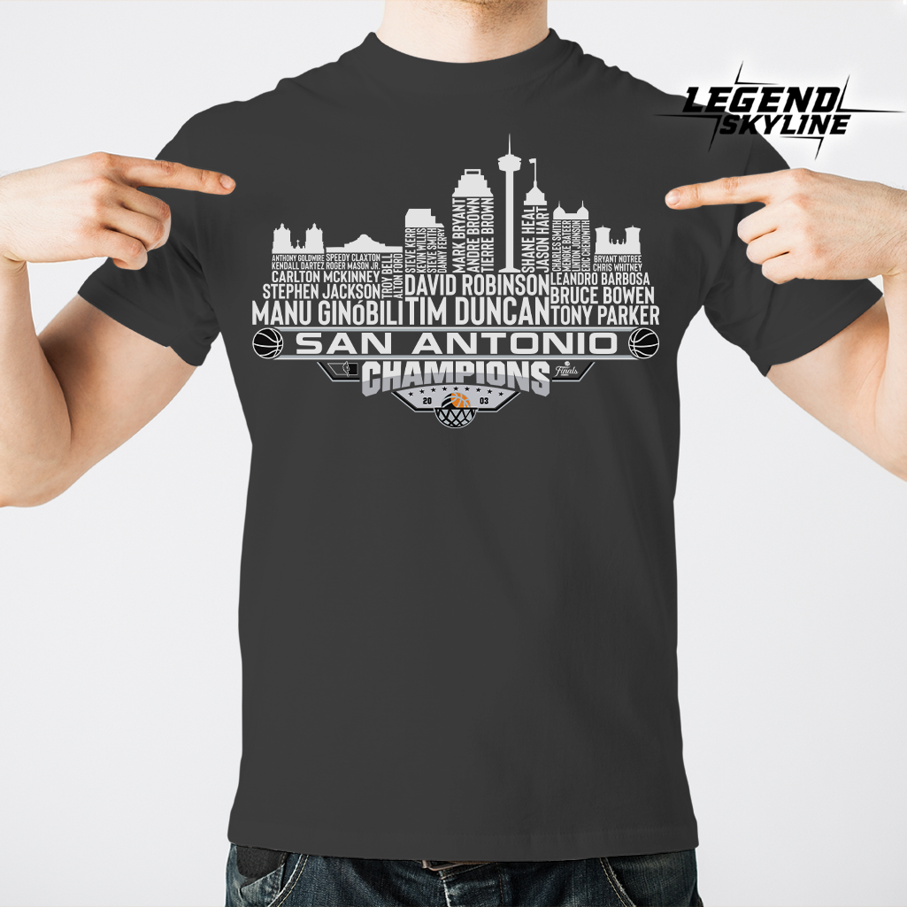 San Antonio Dream Team Basketball Champions 2003, San Antonio City Skyline Shirt