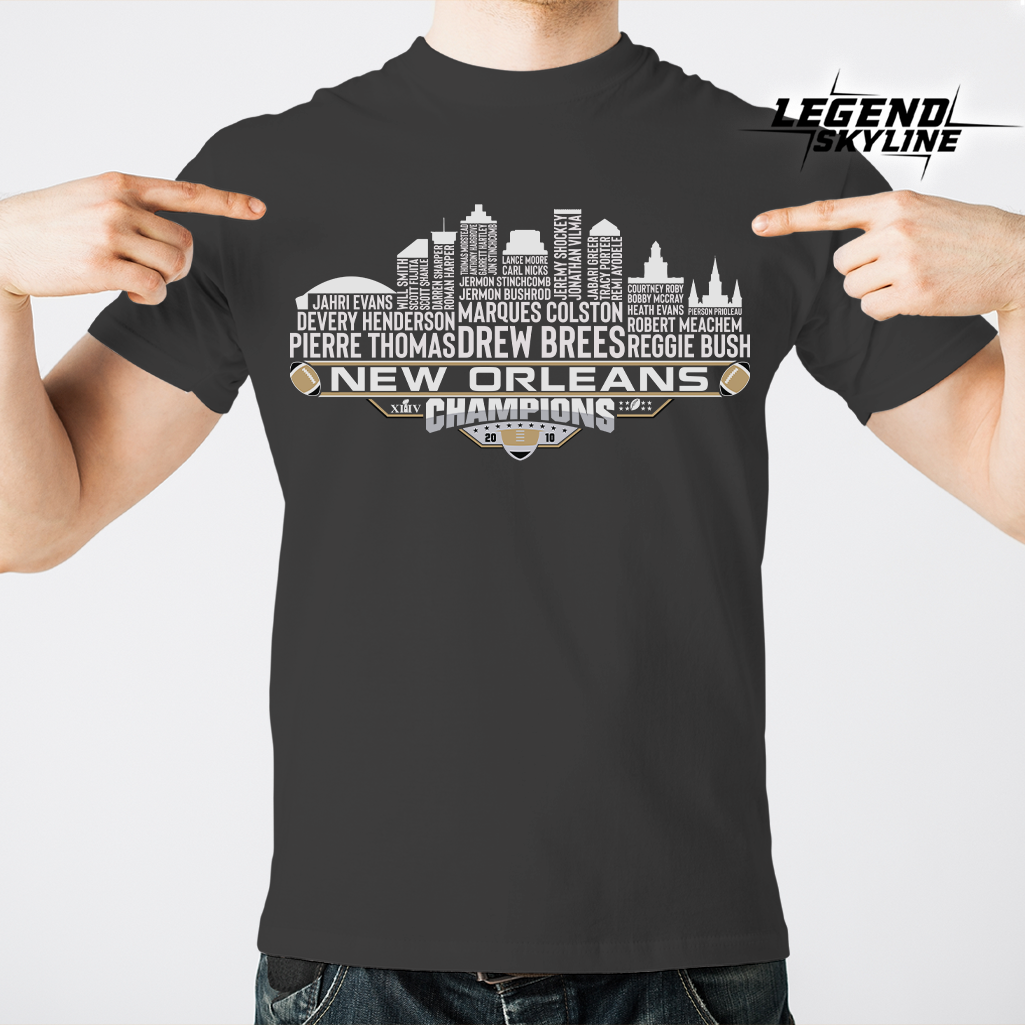 New Orleans Dream Team Football XLIV Champions 2010, New Orleans City Skyline Shirt