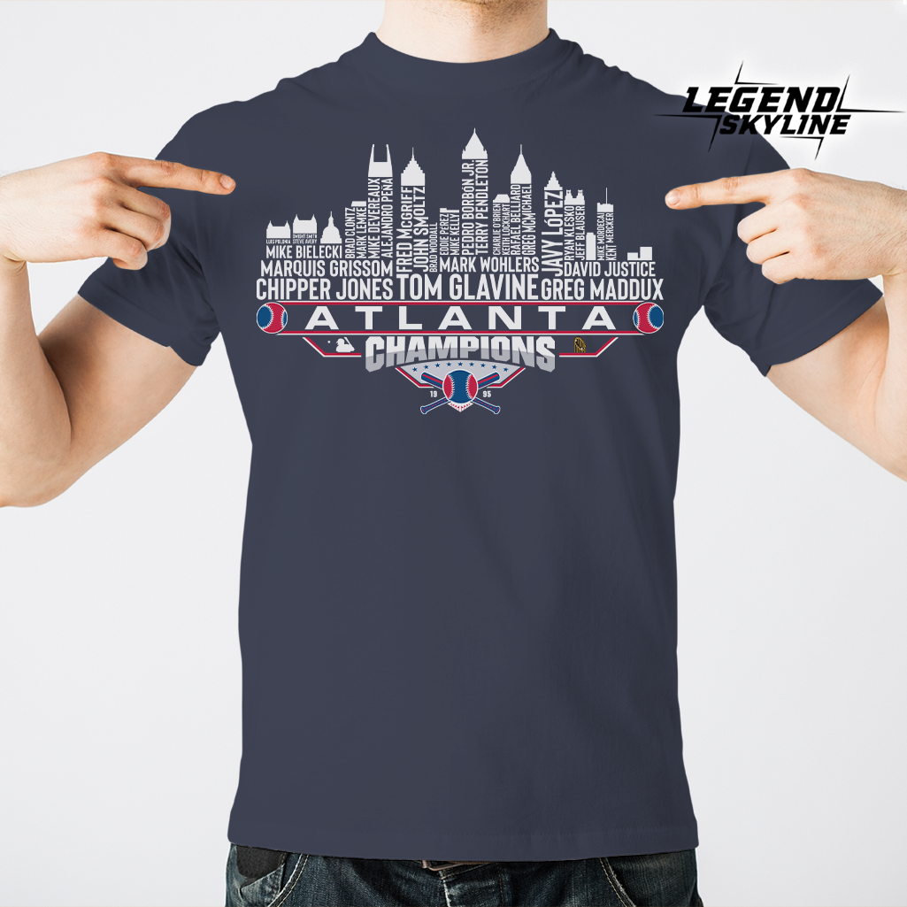 Atlanta Dream Team Baseball Champions 1995, Atlanta City Skyline Shirt