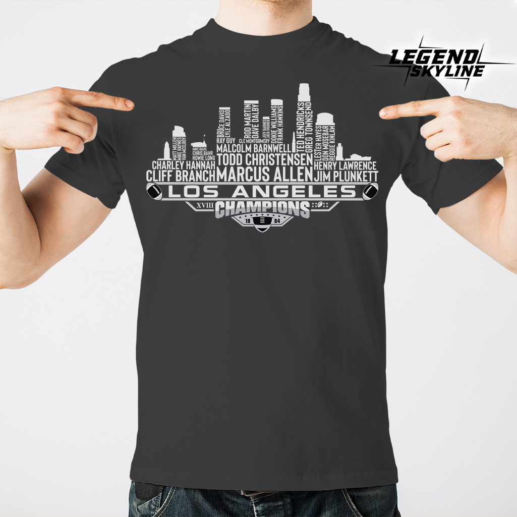 Los Angeles Dream Team Football XVIII Champions 1984, Los Angeles City Skyline Shirt