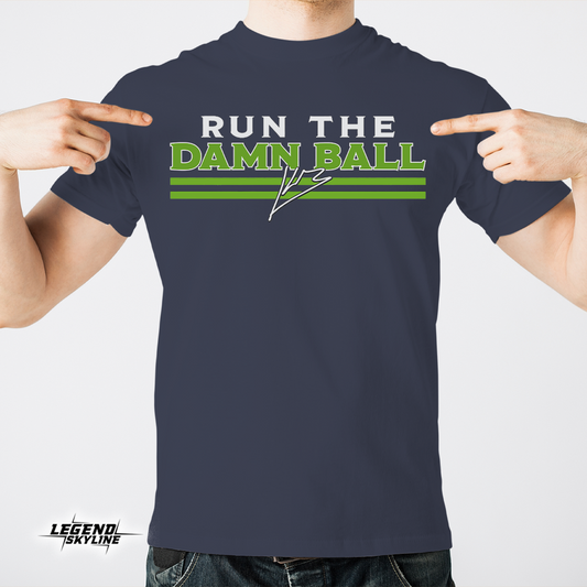 Kenneth Walker Run The Damn Ball Football Shirt