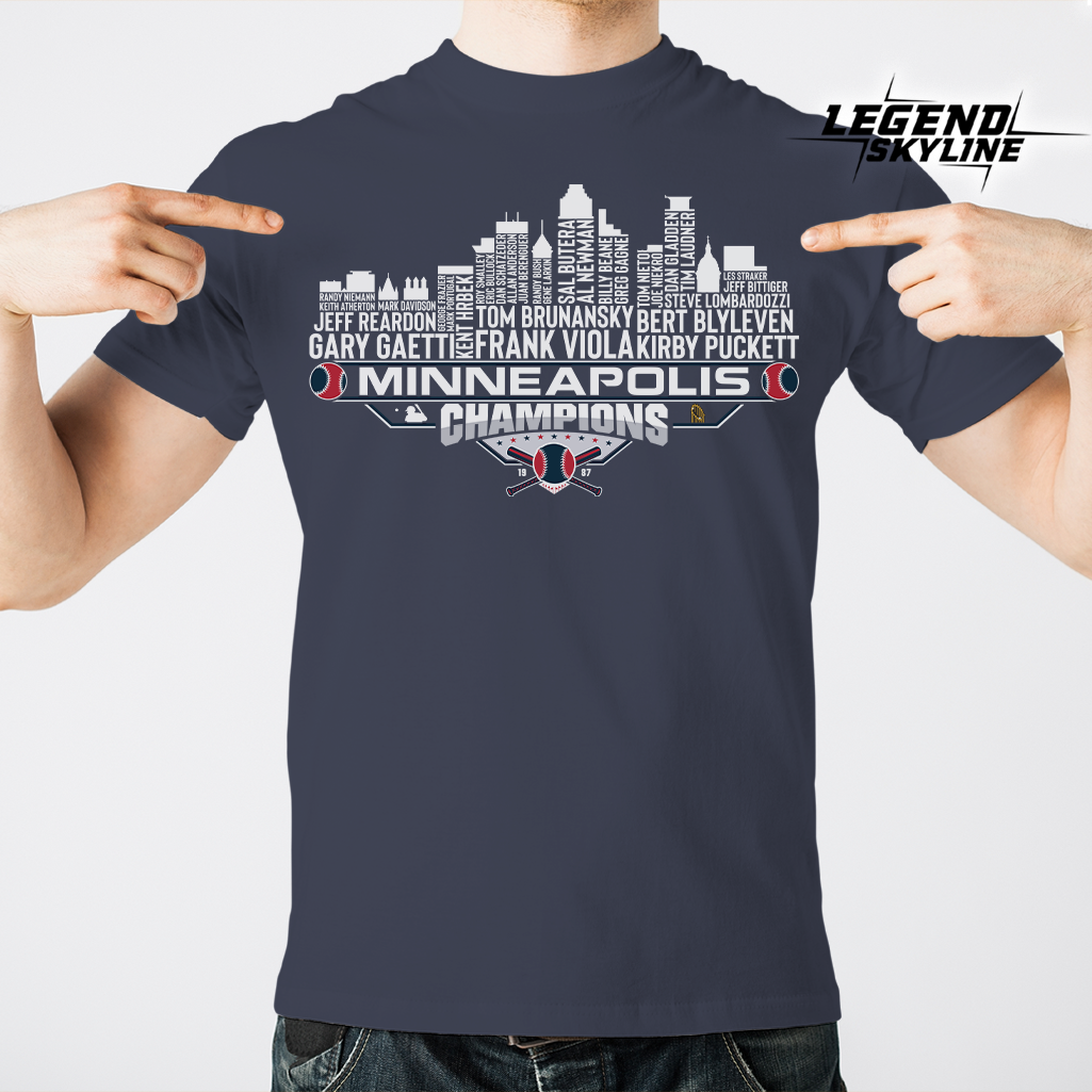 Minnesota Dream Team Baseball Champions 1987, Minneapolis City Skyline Shirt