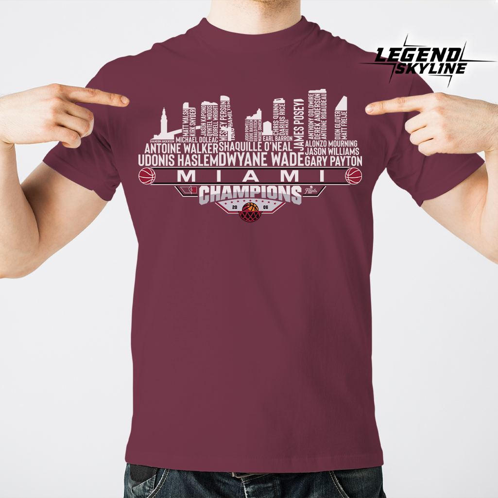 Miami Dream Team Basketball Champions 2006, Miami City Skyline Shirt