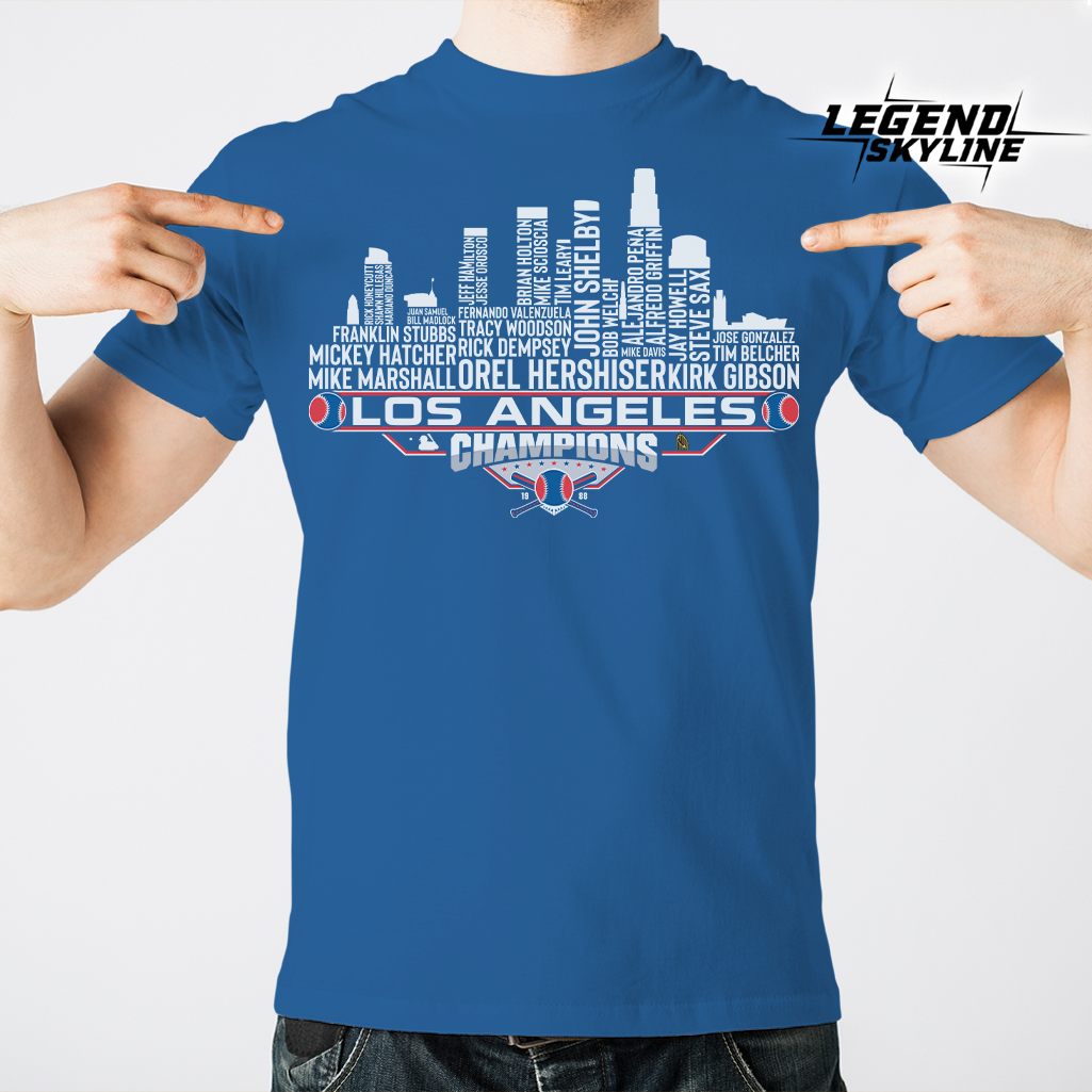 Los Angeles Dream Team Baseball Champions 1988, Los Angeles City Skyline Shirt
