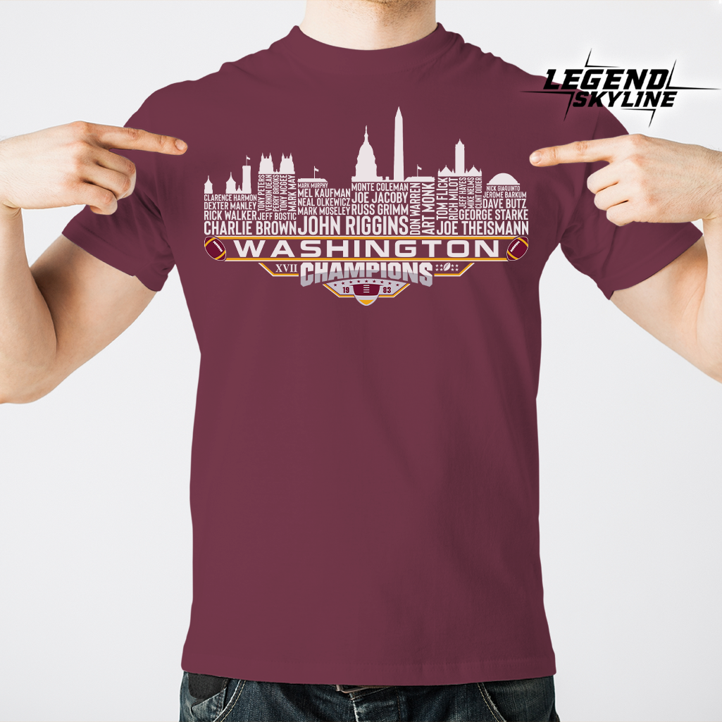 Washington Dream Team Football XVII Champions 1983, Washington City Skyline Shirt