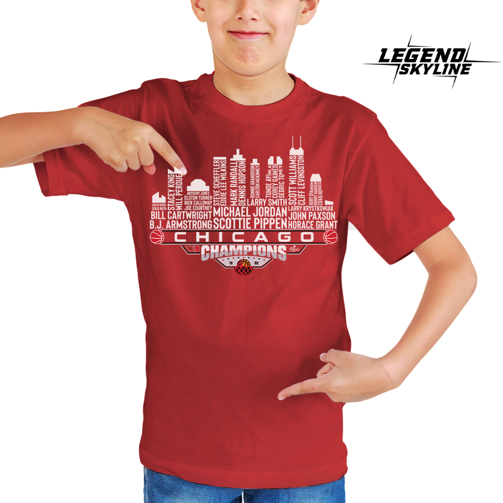Chicago Dream Team Basketball Champions 1992, Chicago City Skyline Shirt