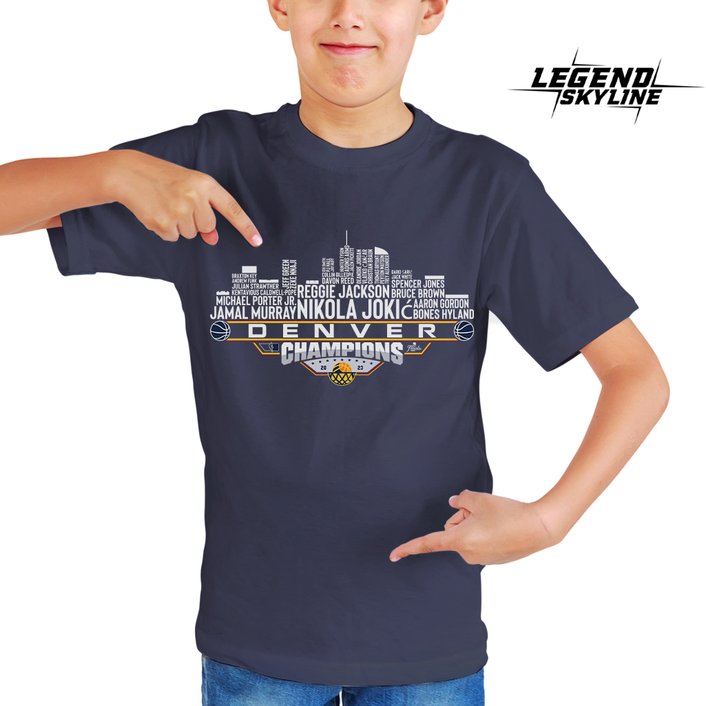 Denver Dream Team Basketball Champions 2023, Denver City Skyline Shirt
