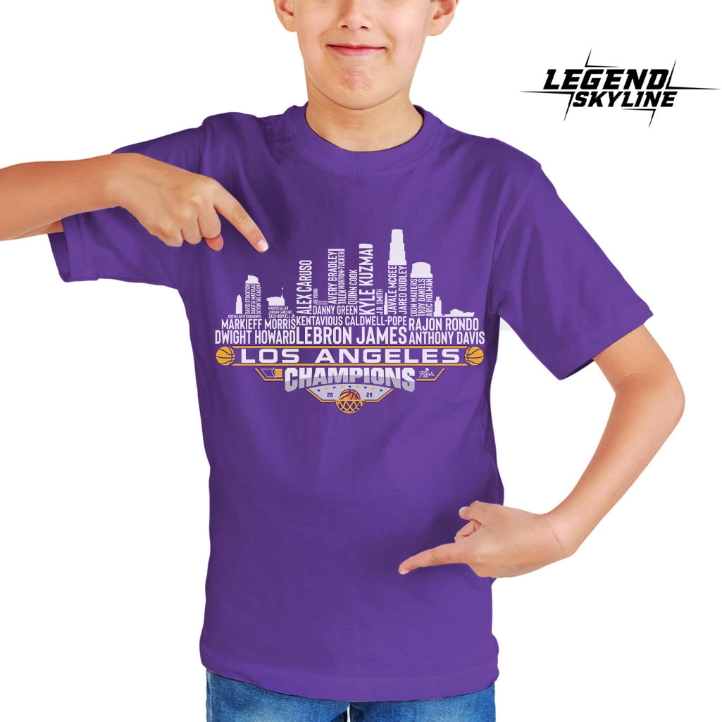 Los Angeles Dream Team Basketball Champions 2020, Los Angeles City Skyline Shirt