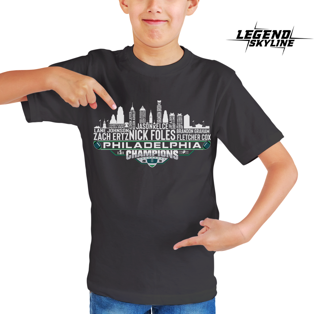 Philadelphia Dream Team Football LII Champions 2018, New England City Skyline Shirt