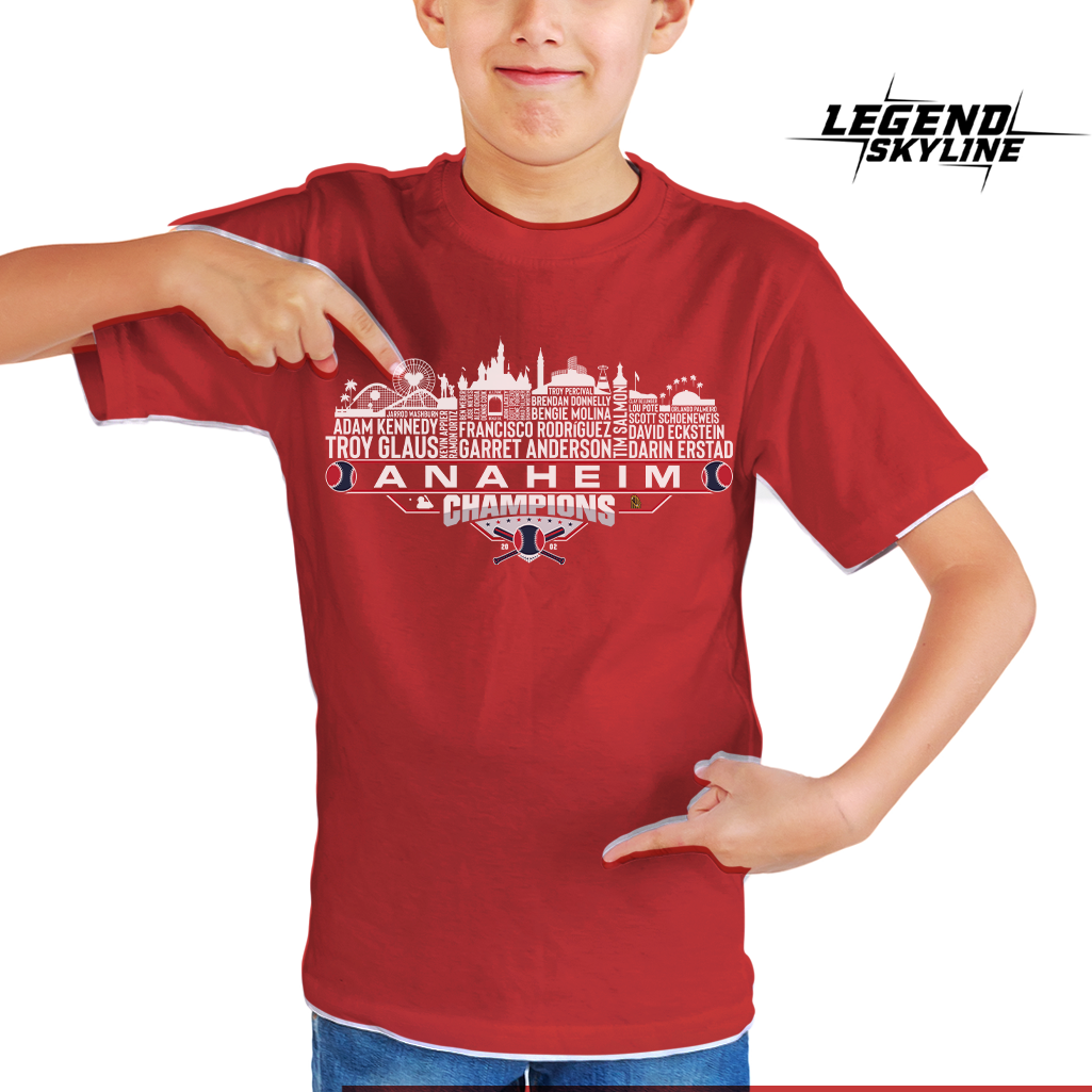 Anaheim Dream Team Baseball Champions 2002, Anaheim City Skyline Shirt
